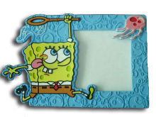 Small Cute Silicone Picture Frames With Embossed Logo,  Customized Photo Frame For Gifts