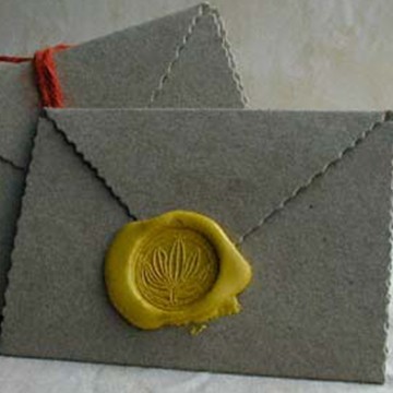 Envelope adhesive faux wax seal stickers