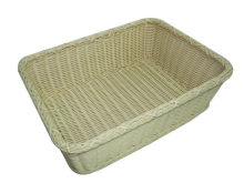 Bathroom Wicker Laundry Basket In White, Stackable Laundry Baskets
