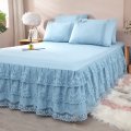 Bedskirts bộ với ren phù hợp với Bedskirt Phong cách