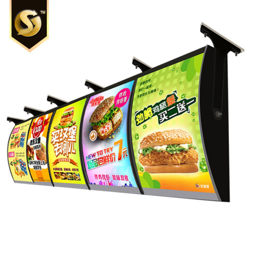 Curved Restaurant Menu Light Boxes