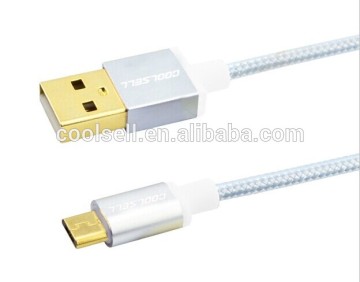 braided nylon 3M Micro USB data Cable