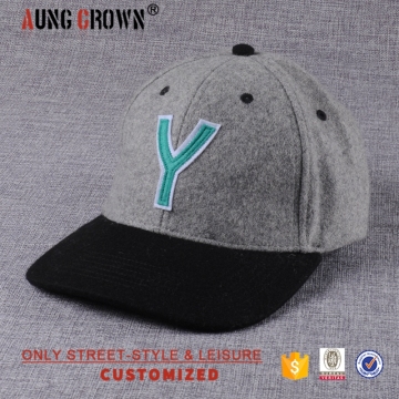 good quality custom wool embroidered baseball cap