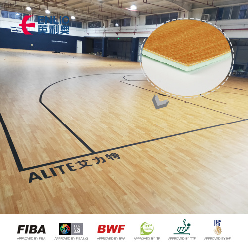 Biaya Lantai Olahraga Basket Basket PVC Indoor