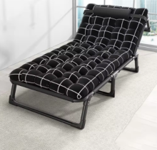 Lightweight High Quality Outdoor Travel Beach Hiking Portable Metal Foldable Camping Bed Cot With Mattress