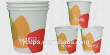 12oz Disposable Cold Drink Paper Cup with cover