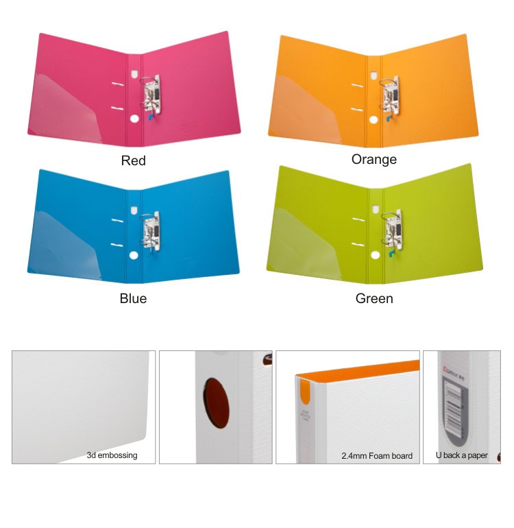 high quality plastic 2 hole foam pp ring binder