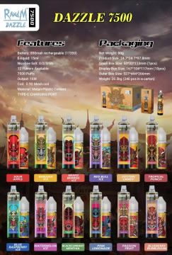 RandM Dazzle 7500 PUFFS