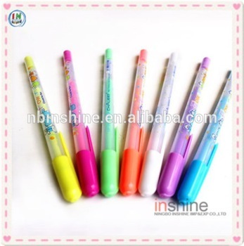 Neon Color Gel Pen With Custom Printing , Gel Ink Pen , Promotion Gel Pen