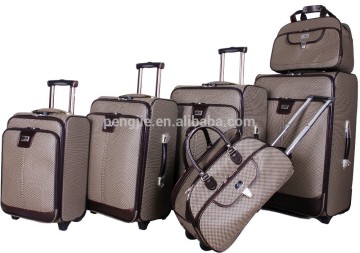 PU leather aluminium trolley business travel case