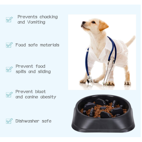 Tigela de alimentação de cão anti-choke