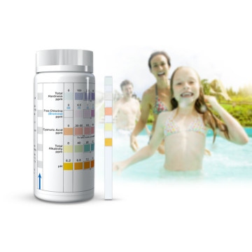 how to read a pool water test strip