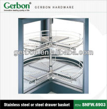 Revolving drawer basket