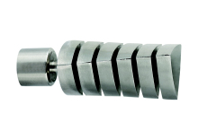 Curtain rod geometry tube cap