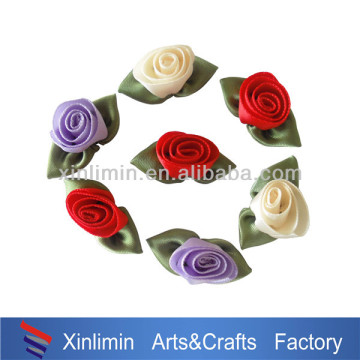 Beautiful ribbon bow flowers for wedding decoration