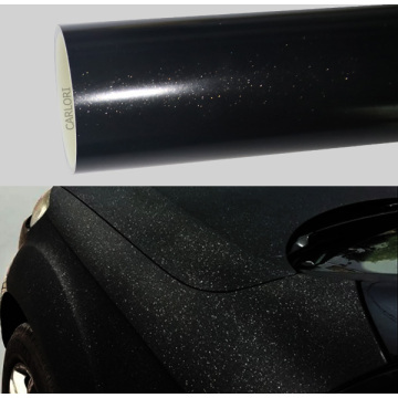 Metallyske diamant Matte Black Car Wrap Vinyl