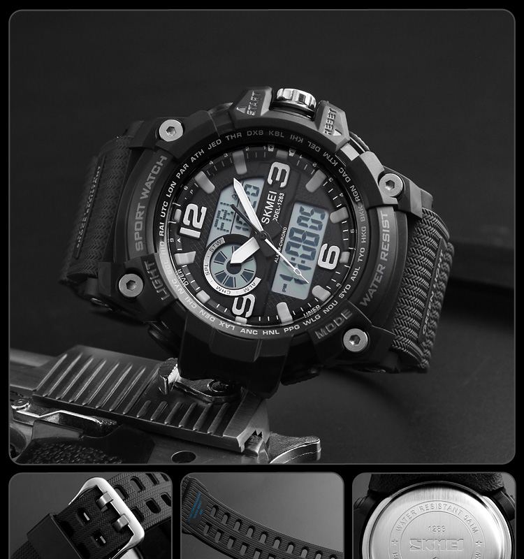 2018 jam tangan men analog digital sport watch digital