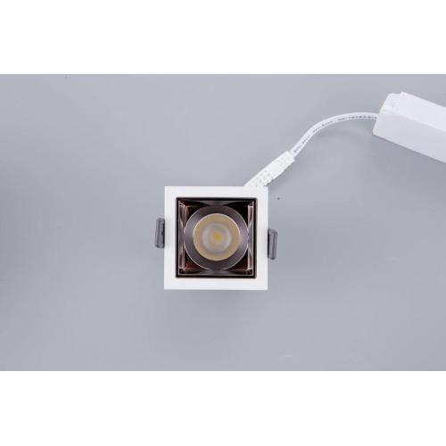 12W 3500K 2.4G Remote Control Led Square Spotlight-Aluminum