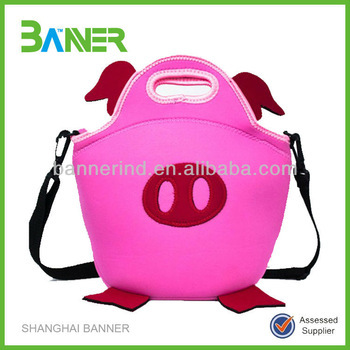 Discount fashionable shiny pu lunch bag