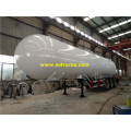 59500L 3 trục Propane Gas Trailer Tàu chở dầu