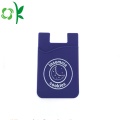 Zelfklevende gedrukte mobiele telefoon Sticker siliconen kaarthouder