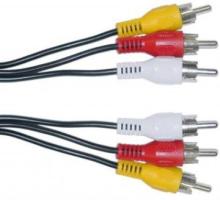 Component AV Cable 3rca cable