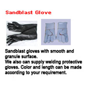Sandblast glove