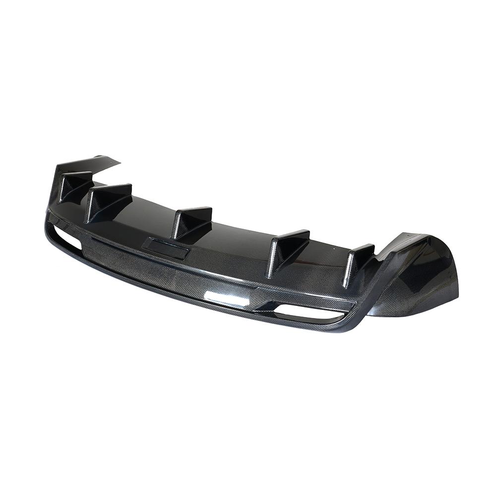 RZ Style Carbon Fiber Rear Bumper Diffuser Lip for Tesla Model X 75D 90D P90D 100D P100D 16-18