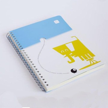 custom hard cover spiral bound notebook