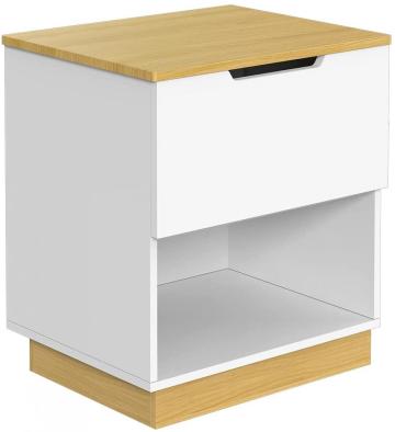 Nightstand With Sliding Drawer And Shelf