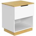 Nightstand With Sliding Drawer And Shelf
