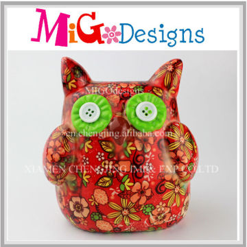 Owl Decal Coin Bank Top Selling Ceramic Piggy Bank