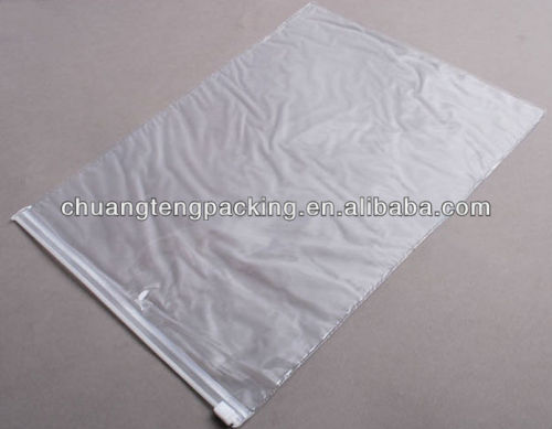 Transparent recyclabel high frequency ziplocked pvc bags