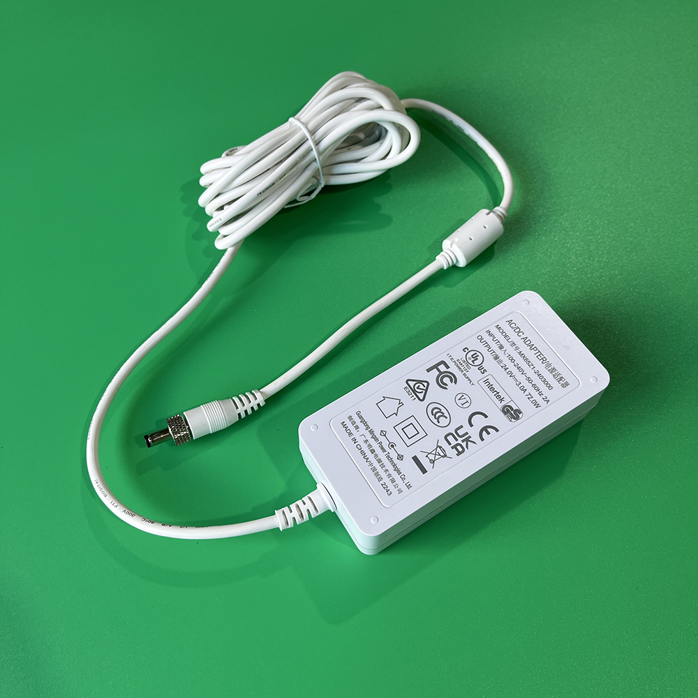 24V3A desktop power adapter white colour 