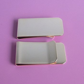 metal gold blank money clip wholesale