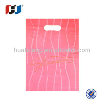 HDPE plastic die cut bag