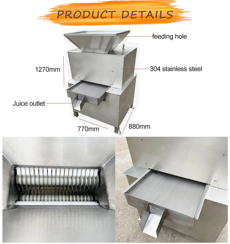 Automatic Lemon Squeezer Passion Fruit Processing Natural Fruit Juice Making Machine