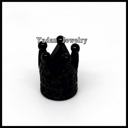 Hot Sale stainless steel crown bead accessories jewelry for bracelet