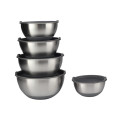 Large Capacity Mixing Bowl Set With Silicone Base