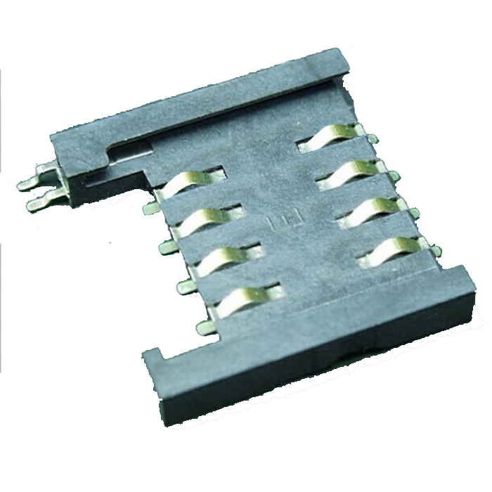 SIM-serie 8-pins lange voet met schakelaarconnector