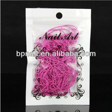 Yiwu art nail factory supply Nail art Rhinestone Chain /Colorful nail matel chain /nail art jewelry