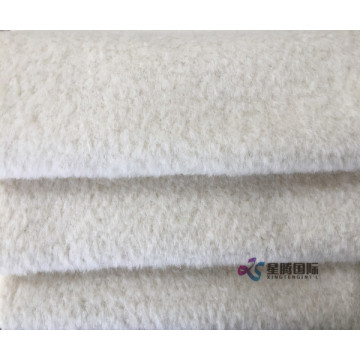 Super Soft White Alpaca Fabric For Garment