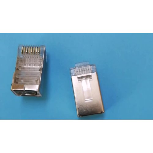 Penyambung perisai RJ45 8P8C 50U Cat6