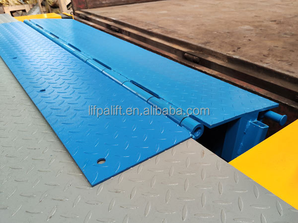 10 tons manual operated loading dock leveler for shipping containers and trailers