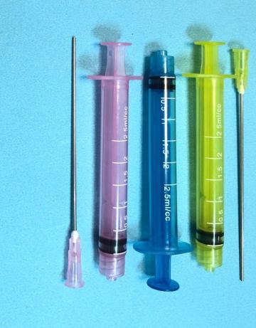 2.5cc Disposable Medical Syringe Colorful