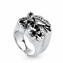 New design stainless steel forefinger skull rings