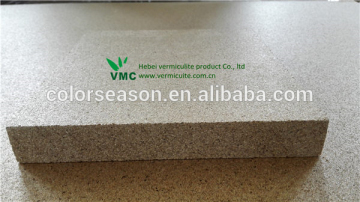 Vermiculite wall panel heat retaining building material