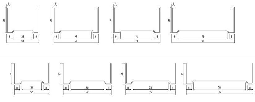 Metal light keel roll forming machine,steel keel production line