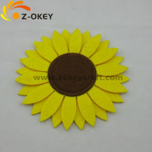 Sunflower shape laser cut felt decorations mat