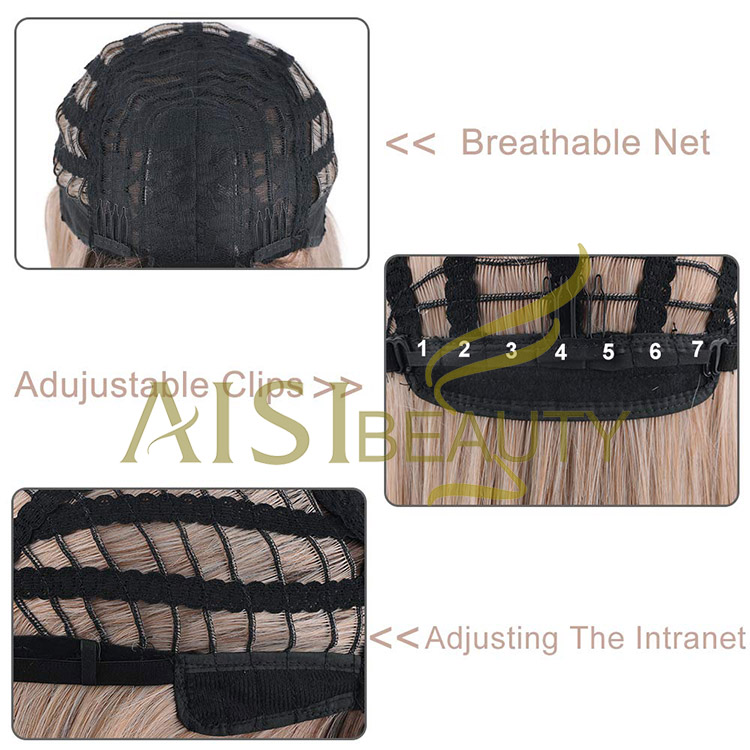 Aisi Beauty Popular Vendor Cheap Long Straight Ombre Blonde Wig Lace Frontal Synthetic Hair For Black Women Lace Front Wig